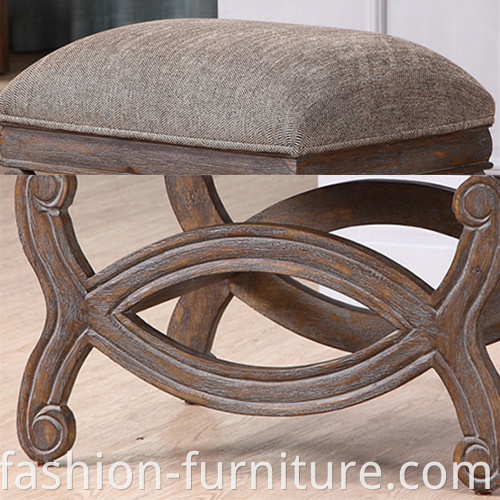 Upholstered Ottoman Stool